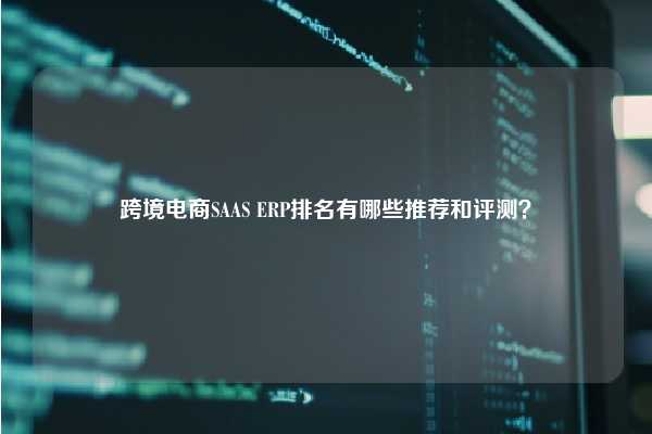 跨境电商SAAS ERP排名有哪些推荐和评测？