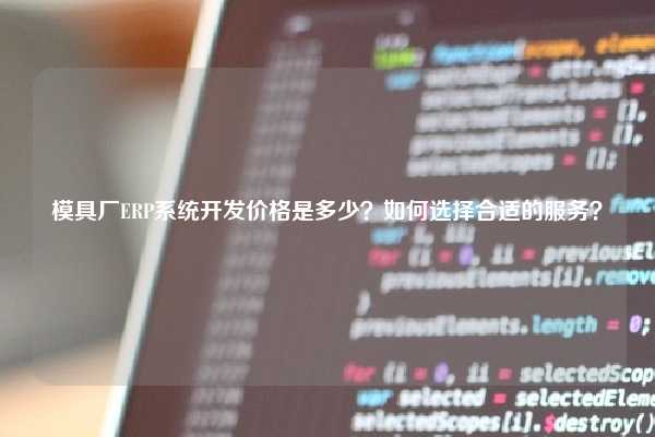 模具厂ERP系统开发价格是多少？如何选择合适的服务？