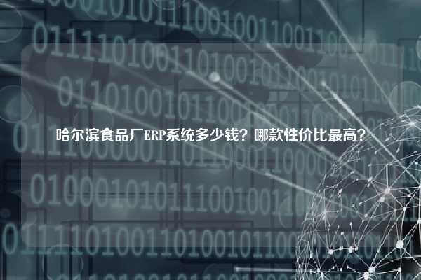 哈尔滨食品厂ERP系统多少钱？哪款性价比最高？