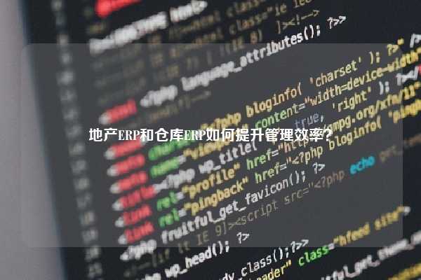 地产ERP和仓库ERP如何提升管理效率？